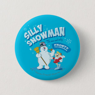 Badge Rond 5 Cm Frosty the Snowman™   "Silly Snowman"