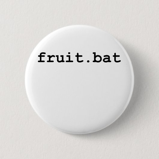 Badge Rond 5 Cm Fruit.bat (Devant)