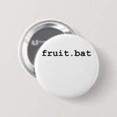 Badge Rond 5 Cm Fruit.bat (Devant & derrière)