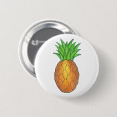 Badge Rond 5 Cm Fruit d'ananas de l'île tropicale Hawaii Hawaii (Devant & derrière)