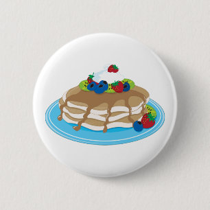 Badge Rond 5 Cm Fruit de crêpes