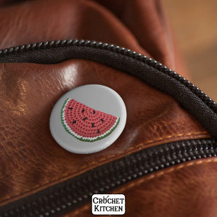 Badge Rond 5 Cm Fruit de pastèque Grandma Vibe Crochet