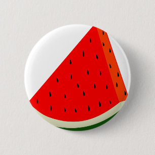 Badge Rond 5 Cm Fruit d'eau Fruit de coupe été