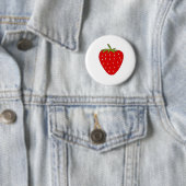 Badge Rond 5 Cm Fruit fraise (En situation)