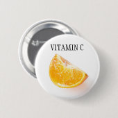 Badge Rond 5 Cm Fruit orange (Devant & derrière)