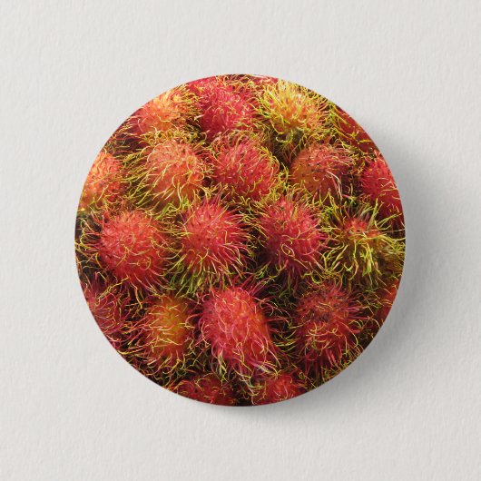 Badge Rond 5 Cm Fruit tropical de ramboutan (Devant)