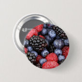 Badge Rond 5 Cm Fruits forestiers (Devant & derrière)
