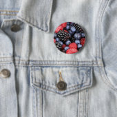 Badge Rond 5 Cm Fruits forestiers (En situation)