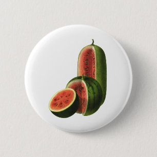 Badge Rond 5 Cm Fruits vintages de pastèques, Grands ronds, Alimen