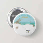 Badge Rond 5 Cm Ft. Walton Beach (Floride) (Devant & derrière)