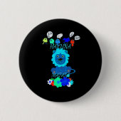 Badge Rond 5 Cm Fun Baby Lion Simba Kenya Mara Safari (Devant)