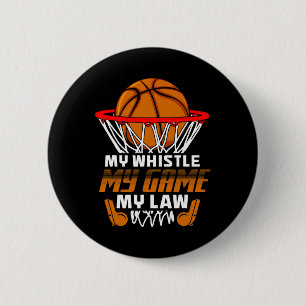 Badge Rond 5 Cm Fun Basketball Citations de référence Gift I Hoops