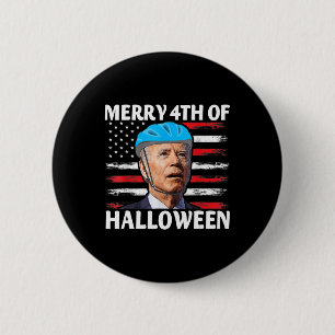 Badge Rond 5 Cm Fun Biden Dazed Joyeux Juillet Joyeux Halloween Bi