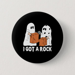 Badge Rond 5 Cm Fun Boo Ghost Effrayant J'Ai Une Halloween Rock