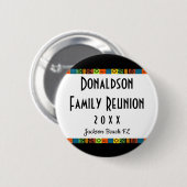 Badge Rond 5 Cm Fun Festif Famille Réunion Souvenir Keepsaké Cadea (Devant & derrière)