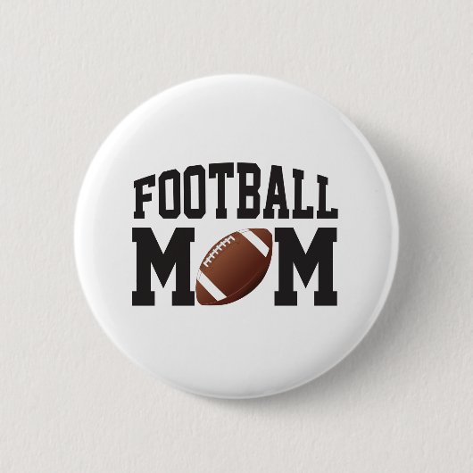 Badge Rond 5 Cm Fun Football Maman (Devant)