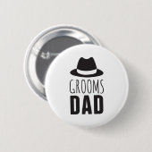 Badge Rond 5 Cm Fun Grooms Papa Groomsman Cadeau Mariage de la fêt (Devant & derrière)