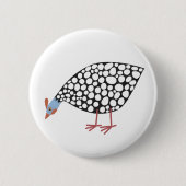 Badge Rond 5 Cm Fun Guinea Hen (Devant)