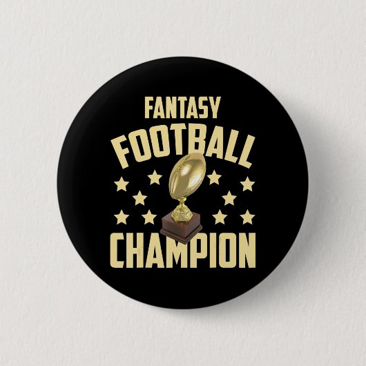 Badge Rond 5 Cm Fun Imaginaire Championne de football Brouillon (Devant)