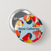 Badge Rond 5 Cm Fun Jigsaw Puzzle Kids Birthday Party Round Name (Devant & derrière)