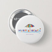Badge Rond 5 Cm Fun Myrtle Beach, SC (Devant & derrière)