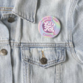 Badge Rond 5 Cm Fun Retro Roller Skating Girls Anniversaire Faveur (En situation)