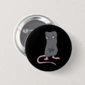 Badge Rond 5 Cm Fun Souris sans tête Halloween Rat Body Costume fa (Devant & derrière)