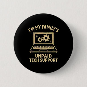 Badge Rond 5 Cm Fun Tee Amoureux de la Technologie Graphique Ordin