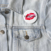 BADGE ROND 5 CM FUNCOW ROSE BISOU (En situation)