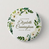 Badge Rond 5 Cm Funérailles commémoratives Aquarelle moderne Folia (Devant)