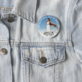 Badge Rond 5 Cm Funérailles dans la mémoire aimée photo (En situation)