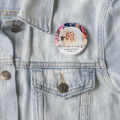 Badge Rond 5 Cm Funérailles En Mémoire Amoureuse Moody Photo Flora (En situation)