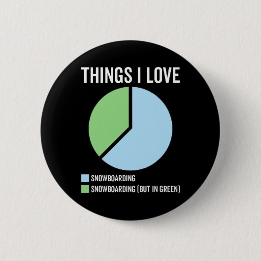 Badge Rond 5 Cm Funky Snowboard Sport Hob (Devant)