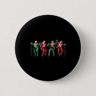 Badge Rond 5 Cm Funky Trump Dance Noël Noël Noël Noël Noël Noël No