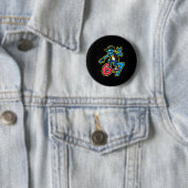 Badge Rond 5 Cm Funny 67 Skeleton Skater Meme Retro Skateboarding (En situation)