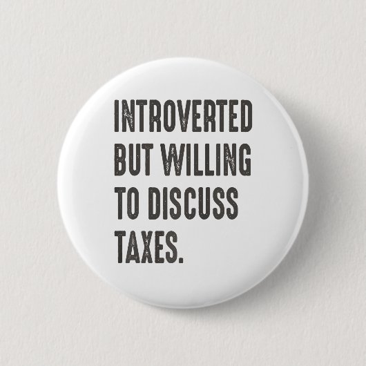 Badge Rond 5 Cm Funny Accountant introverted But Willing To Discus (Devant)