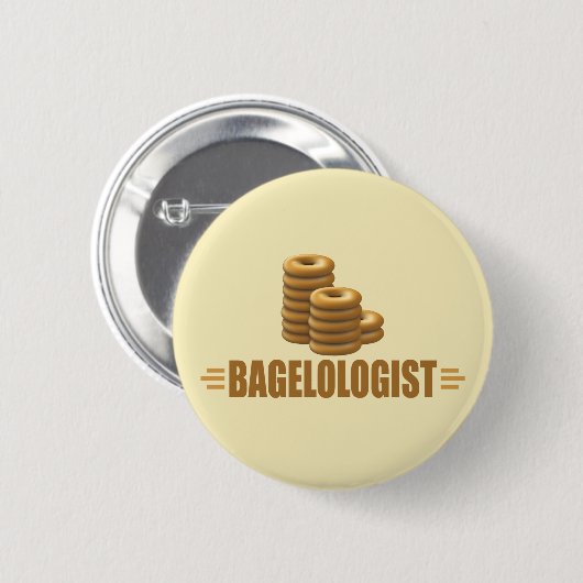 Badge Rond 5 Cm Funny Bagel (Devant & derrière)