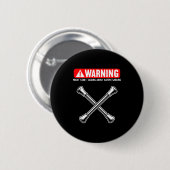 Badge Rond 5 Cm Funny Baton Twirling  (Devant & derrière)