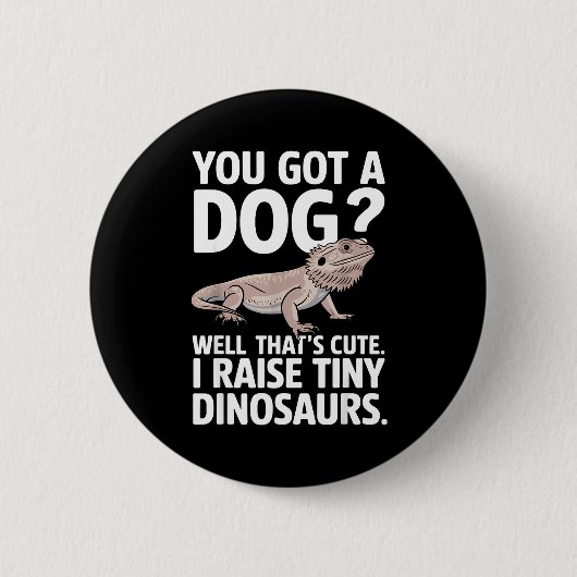 Badge Rond 5 Cm Funny Bearded Dragon Art For Men Women Bearded Dra (Devant)