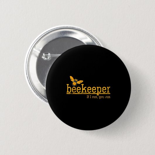 Badge Rond 5 Cm Funny Bee Hive Honey Lover Gift Beekeeper (Devant & derrière)