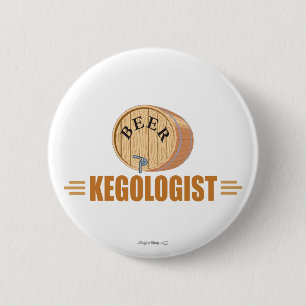 Badge Rond 5 Cm Funny Beer Keg
