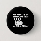 Badge Rond 5 Cm Funny Bowling 1 (Devant)
