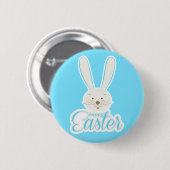 Badge Rond 5 Cm FUNNY BUNNY Japy OE de Pâques Fête de chasse (Devant & derrière)