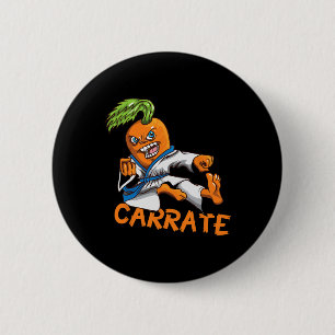 Badge Rond 5 Cm Funny Carré Carotte Karate Mail Martial Arts Mart