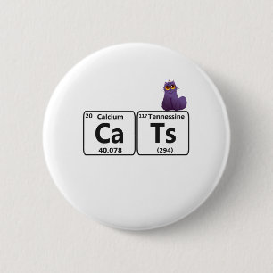 Badge Rond 5 Cm Funny Cats Periodic Table Elements Funny Science T