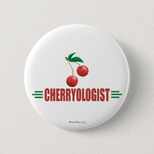 Badge Rond 5 Cm Funny Cerises