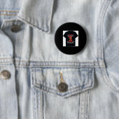 Badge Rond 5 Cm Funny Chicken Stop Asking Why I Crazy Chickens  (En situation)