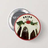 Badge Rond 5 Cm Funny Christmas Figgy (Devant & derrière)