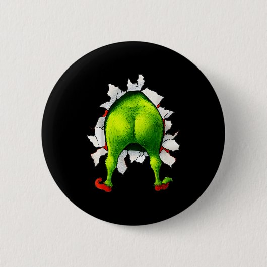 Badge Rond 5 Cm Funny Christmas Xmas Character Matching Family Par (Devant)