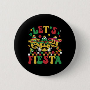 Badge Rond 5 Cm Funny Cinco De Mayo Super Fêtons les hommes souria